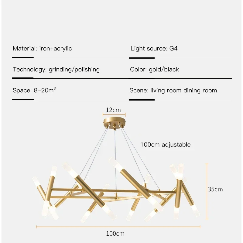 Imagem -06 - Lustres Led Nórdicos para Mesa de Jantar Lâmpadas Pendentes de Cozinha Iluminação Interna Suspensa Iluminação para Sala de Estar e Quarto