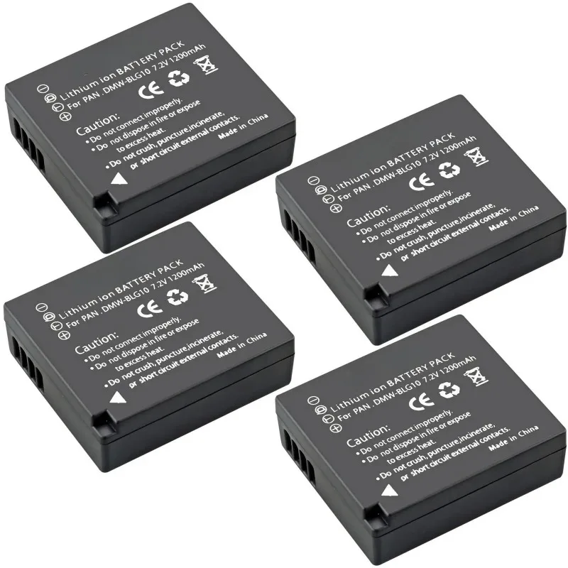 High Performance DMW-BLG10 DMW-BLE9 Battery 1200mAh 7.2V Replacement For Panasonic DMC GF3 GF5 GF6 GX7 GX80 GX85 LX100 L10