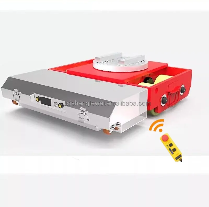 15Ton 30Ton 40Ton Portable Electric Tank Trolley Transport Roller Cargo Skate 360 Degree Rotation for Machine Handling Moving