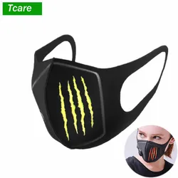 Tcare 1 pz maschera antipolvere traspirante maschere anti inquinamento tessuto protettivo PM 2.5 copertura bocca antipolvere maschera bocca riutilizzabile lavabile