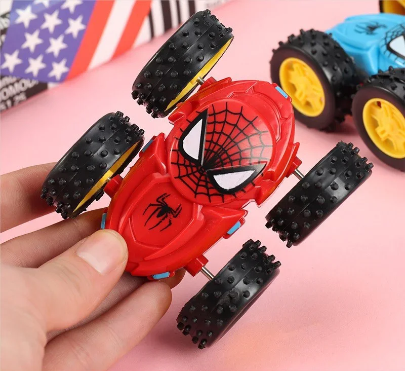 NEW Kids Spider dumper Inertia Car 360 gradi resistente agli urti Double Sided Car Puzzle per bambini giocattoli regali premio per studenti