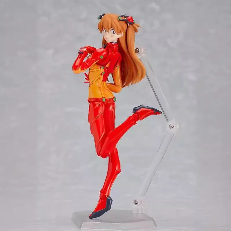 14cm Anime EVA Asuka Langley Soryu 084 joint mobility Action Figure PVC Model statue Toys doll Desk Decor Collectible Gifts