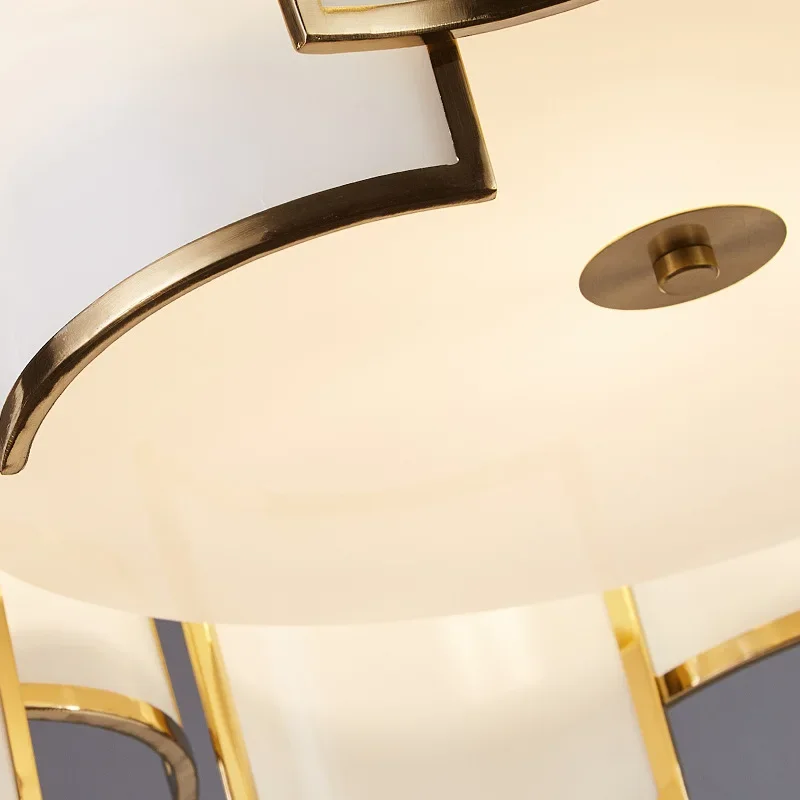 

Vintage Large Glass Led Pendant Lamp Home Villa Loft Chandelier Lighting Fixture Big Project Lustre Suspend Luminaries For Decor