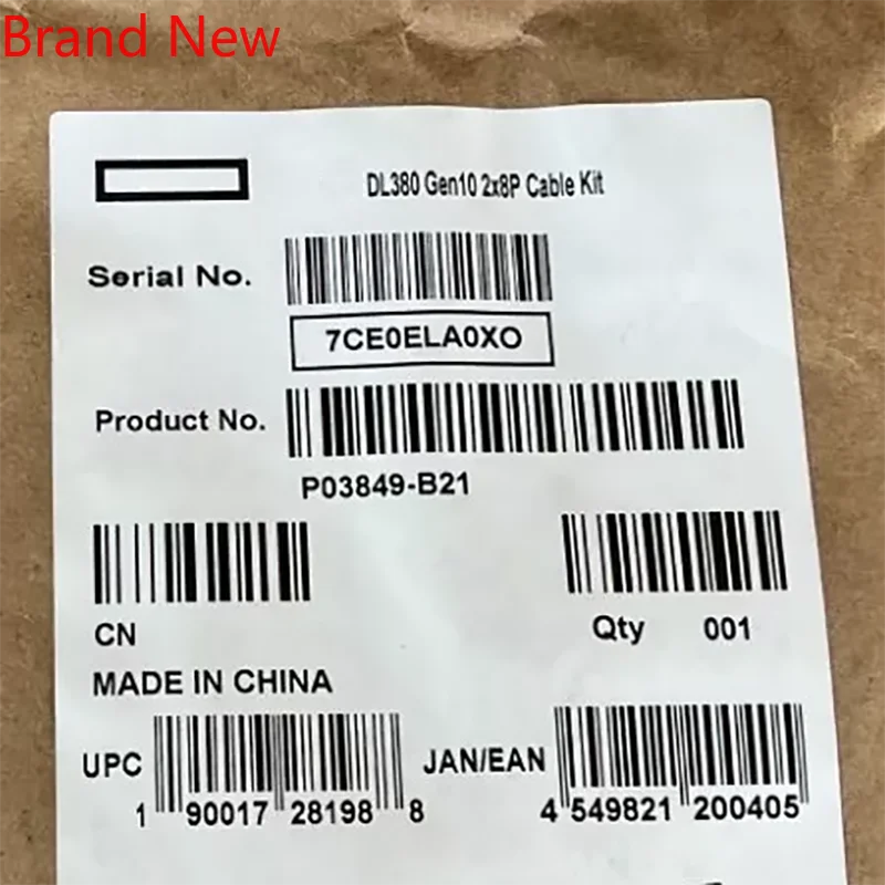 

Brand New P03849-B21 GPU Power Cable + Kit DL380 Gen10 2X8P 8-Pin PSU Y Split PCIe,New！