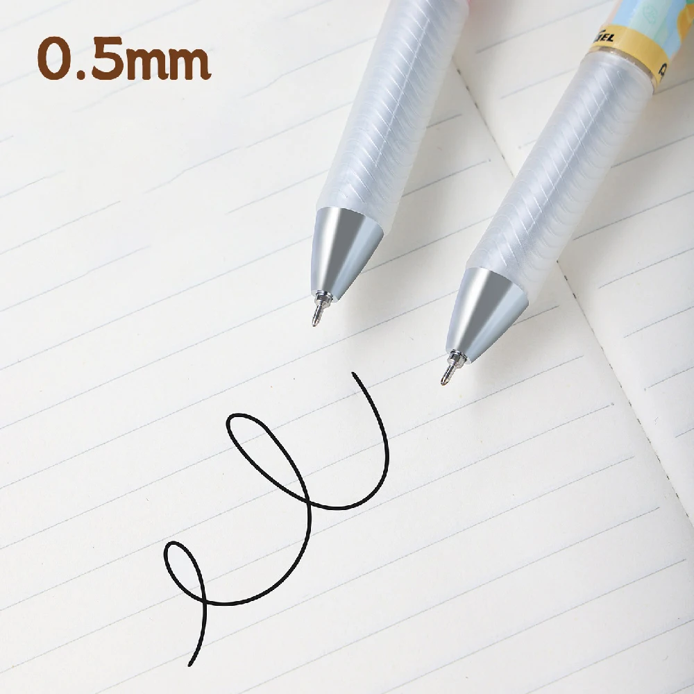 6pcs Japan Pentel BLN75 Energel Gel Pens SNACK Limited 0.5mm Quick Dry Smooth Black Ink Writing Pen for Student School Supplies