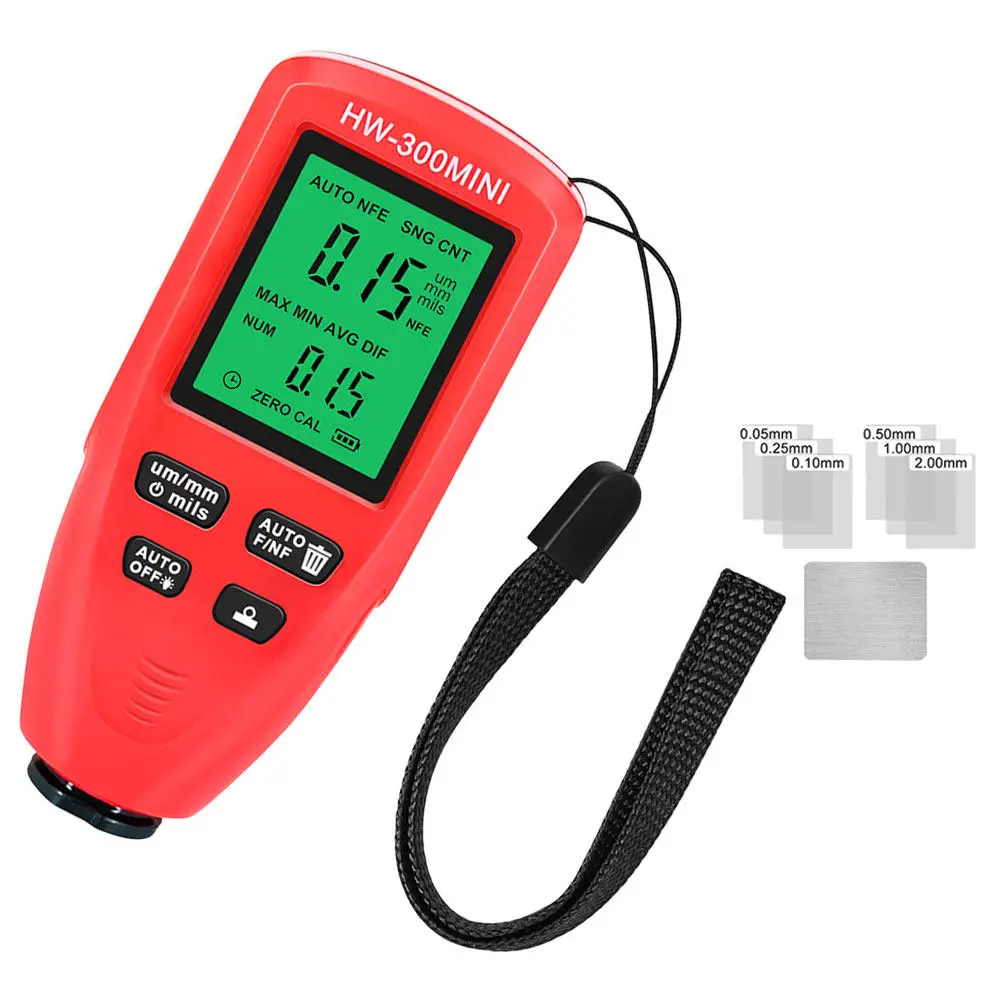 

Coating Thickness Gauge Digital Paint Meter for Auto Car Paint Testing Metal Plating Enamel Chrome Aluminum Copper Lab
