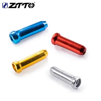 ZTTO MTB로드 바이크 내부 와이어 엔드 캡 50pcs Shifter 케이블 팁 와이어 브레이크 시프트 Derailleur 크림 자전거 액세서리