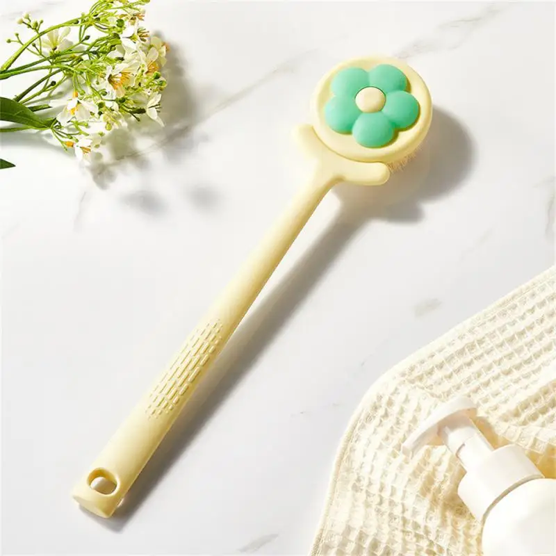 

Back Rubbing Artifact Durable High-quality Bristles Deeply Decontaminate Comfortable Bathing Supplies Long Handle Bath Brush