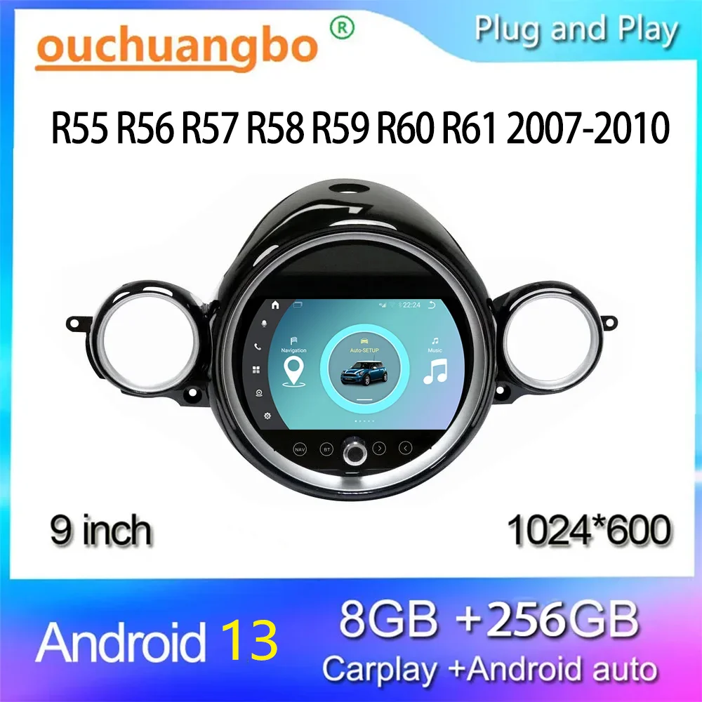 

Ouchuangbo Android 13 Car Radio Multimedia For 9 Inch Mini Clubman R55 R56 R57 R58 R59 R60 R61 Stereo Gps 256gb Qualcomm