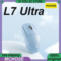 MCHOSE L7 Ultra Wireless Mouse Tri-mode 2.4G BT PAW3395 8K Rechargable Portable Customized Lightweight Laptop Esports Mice PC