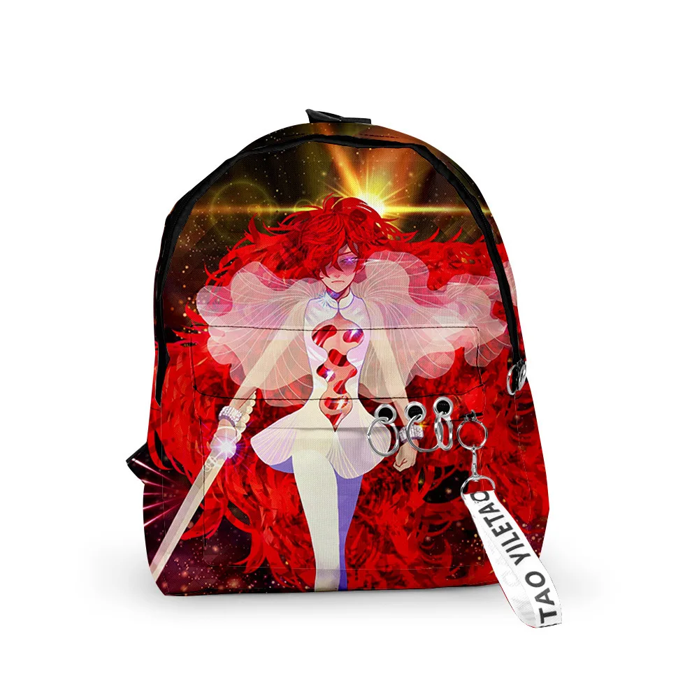 

Harajuku Land of the Lustrous Backpacks Boys/Girls pupil School Bags 3D Print Keychains Oxford Waterproof Cute Small Backpacks