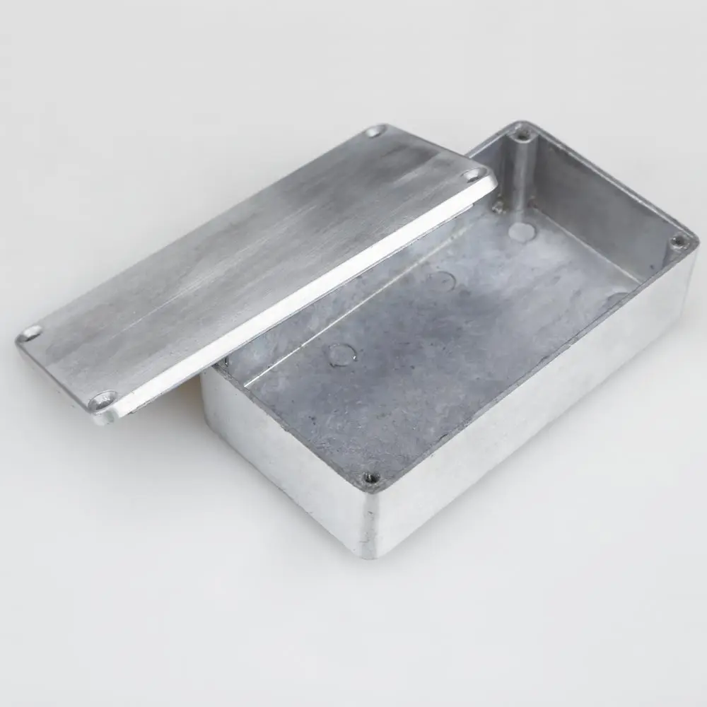 1-5PCS 1590B Guitar Effects Box with Screws Aluminum Die-cast Stomp Box Case Replacement  Enclosure Musical Instrument Kit