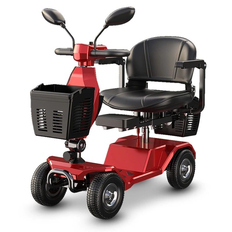 

Four-wheel electric disabled household double elderly moped low-speed small folding battery car