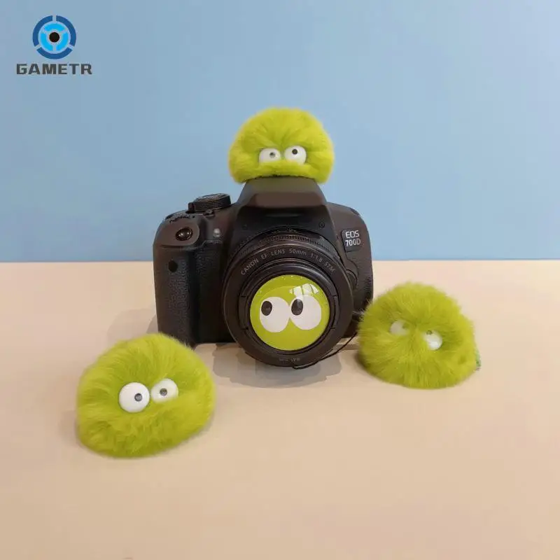 Cute Cartoon Camera Protection Cover, Hot Shoe Cap, Dustproof, Boneca de pelúcia, SLR, Acessórios, 1Pc