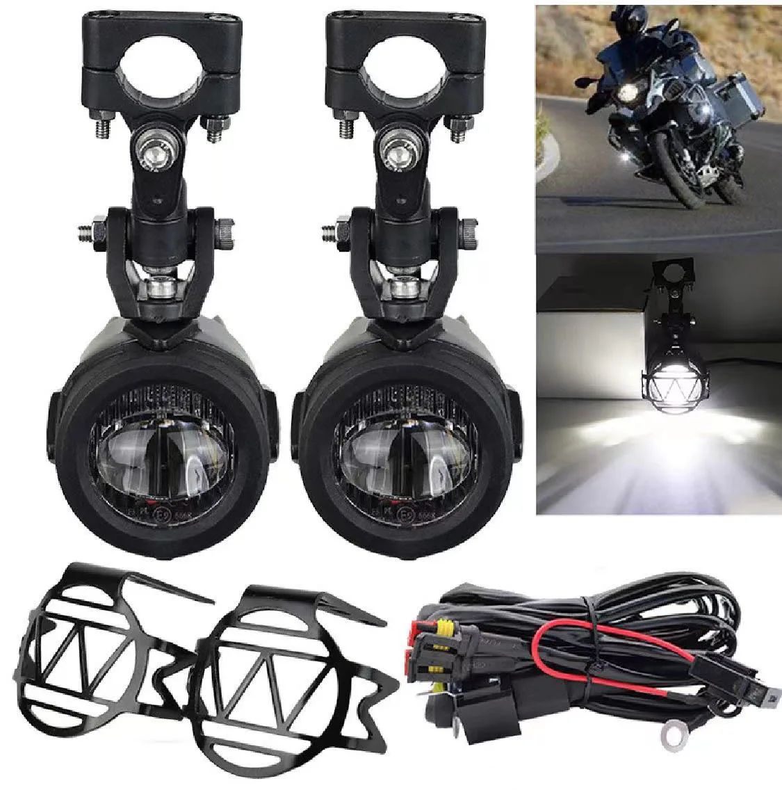 Applicable to BMW Waterbird R1250GS1200GSADV motorcycle modified LED fog lamp headlight auxiliary headlight