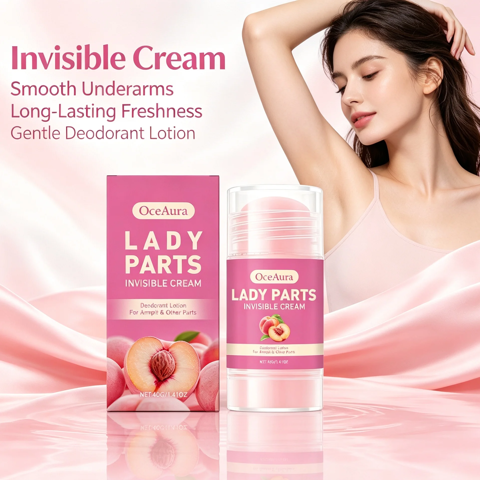 OCEAURA Underarm Deodorizing Stick Remove Odors Perspiration Lasting Fragrance Refreshing Improve Roughness Underarm Sweat Stick
