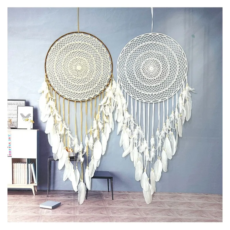 Dream Catcher Feather Wind Chime Pendant Home Entrance Interior Decoration Wedding Background Large Pendant