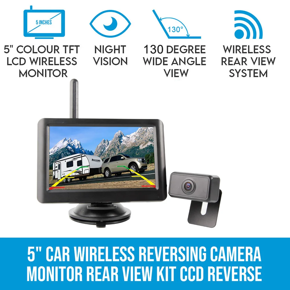 Hot Sale Rear View Install Split Screen Wireless Rv Reverse Camera