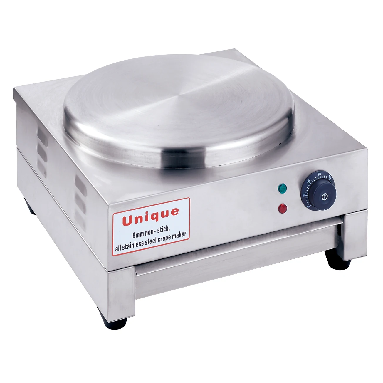 

Full stainless steel electric crepe maker