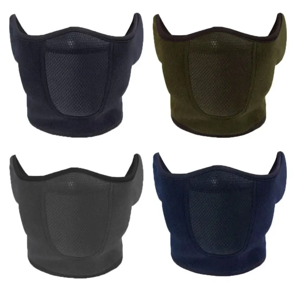 Winter Balaclava Fleece Warmer Motorcycle Face Mask Breathable Half Ski Mask Scarf Motorbike Cycling Bicycle Biker Mask