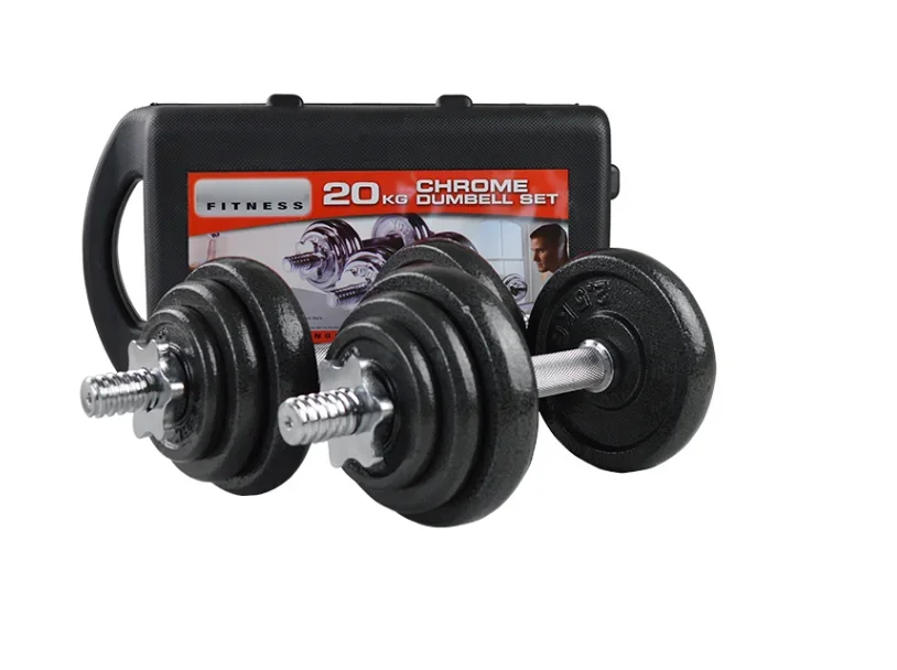 New Product Wholesale Baking Paint Cast Iron Dumbbell Set Adjustable Dumbbell Barbell Set For Gym/Home Equipment