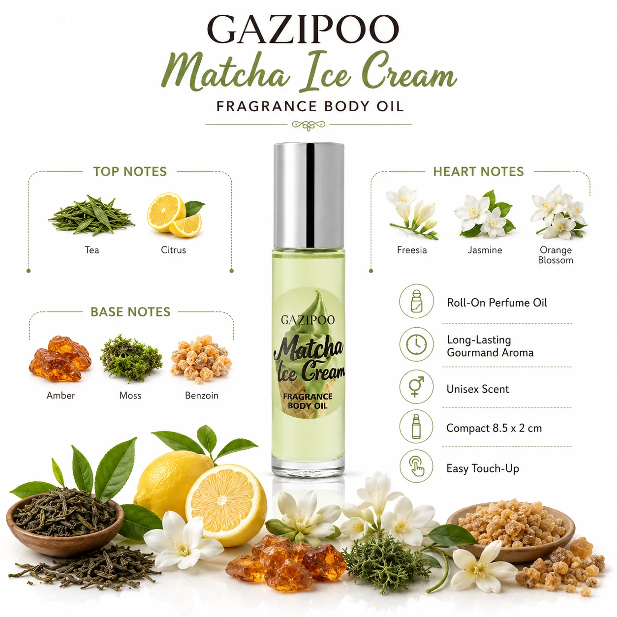 น้ำหอมแบบโรลออนขนาด 10 มล. กลิ - On Perfume & Fragrance Kota Bogor บทวิจารณ์และราคา