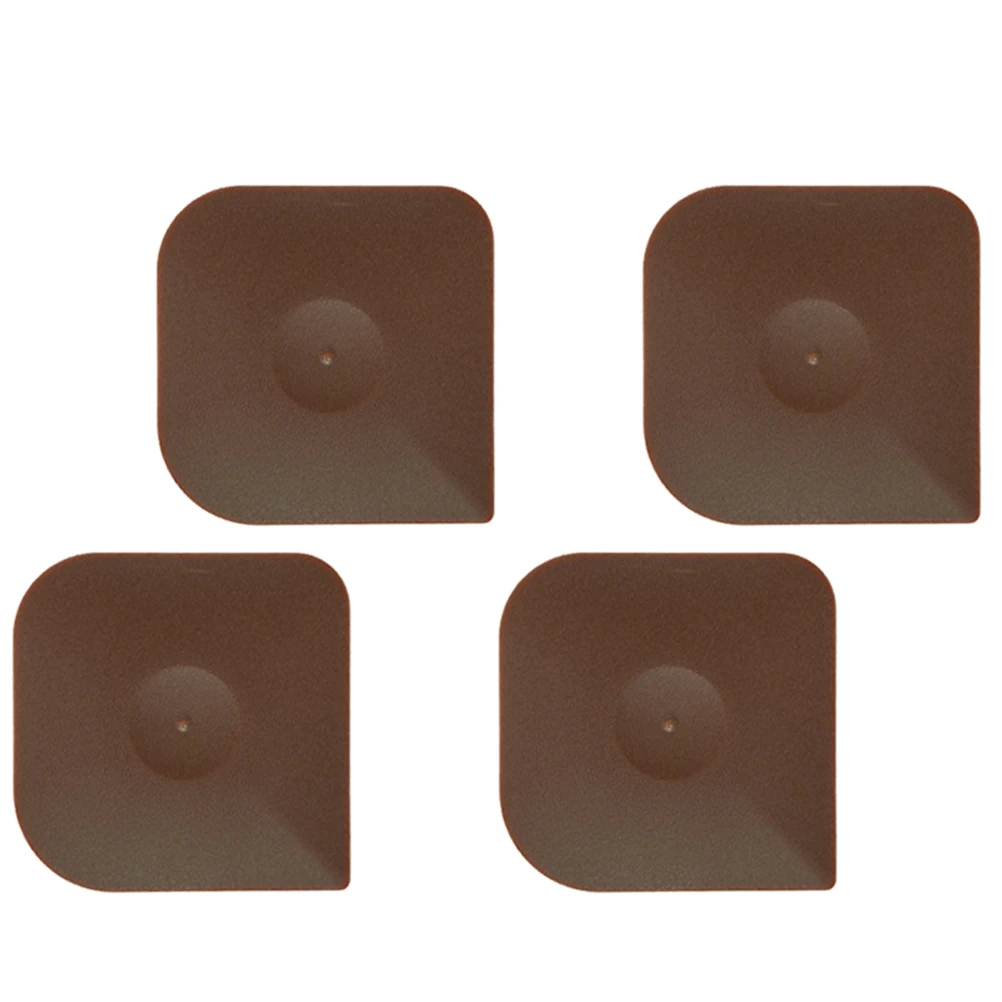 

4pcs Cake Scraper Premium PC Ergonomic Flexible Edges Non Stick Unique Design Clean Crevice Corner Cast Iron Grill Pan Bowl