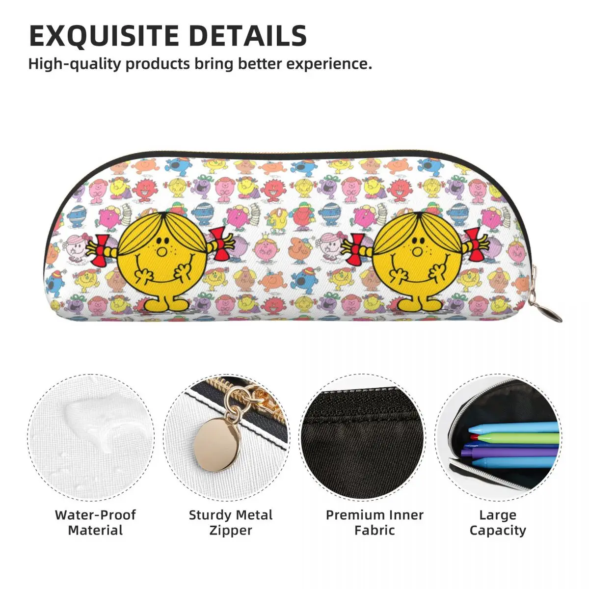 مقلمة Little Miss Sunshine مقلمة وحقيبة تخزين أدوات مكتبية ذات سعة كبيرة وحقيبة أقلام رصاص لهدايا الطلاب