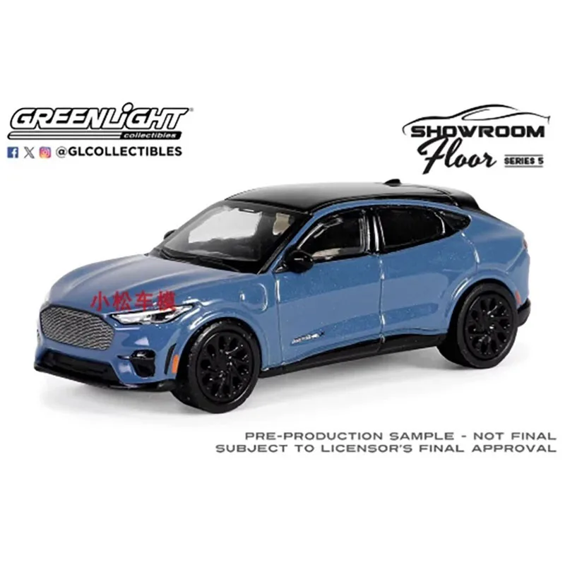

Greenlight Alloy 1:64 Scale 2023 Mustang Mach-E GT Blue Car Model Classics Adult Souvenir Gift Static Display