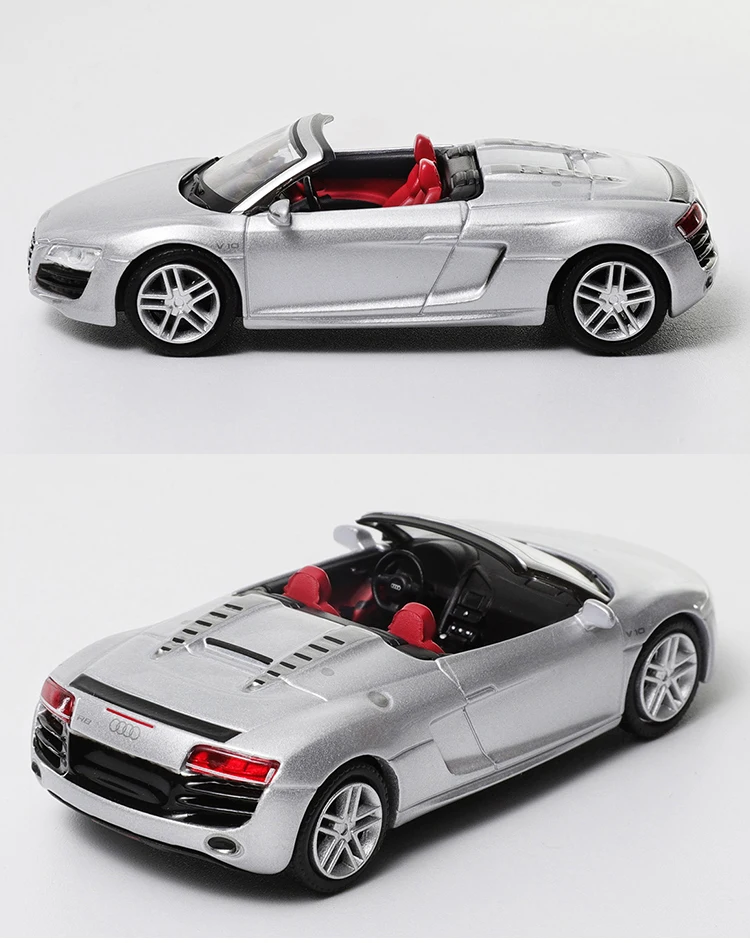 1:64 Shadow Audi AudiR8 GCD Simulation Alloy Car Model Finished Product Static Collection Ornament - view 5