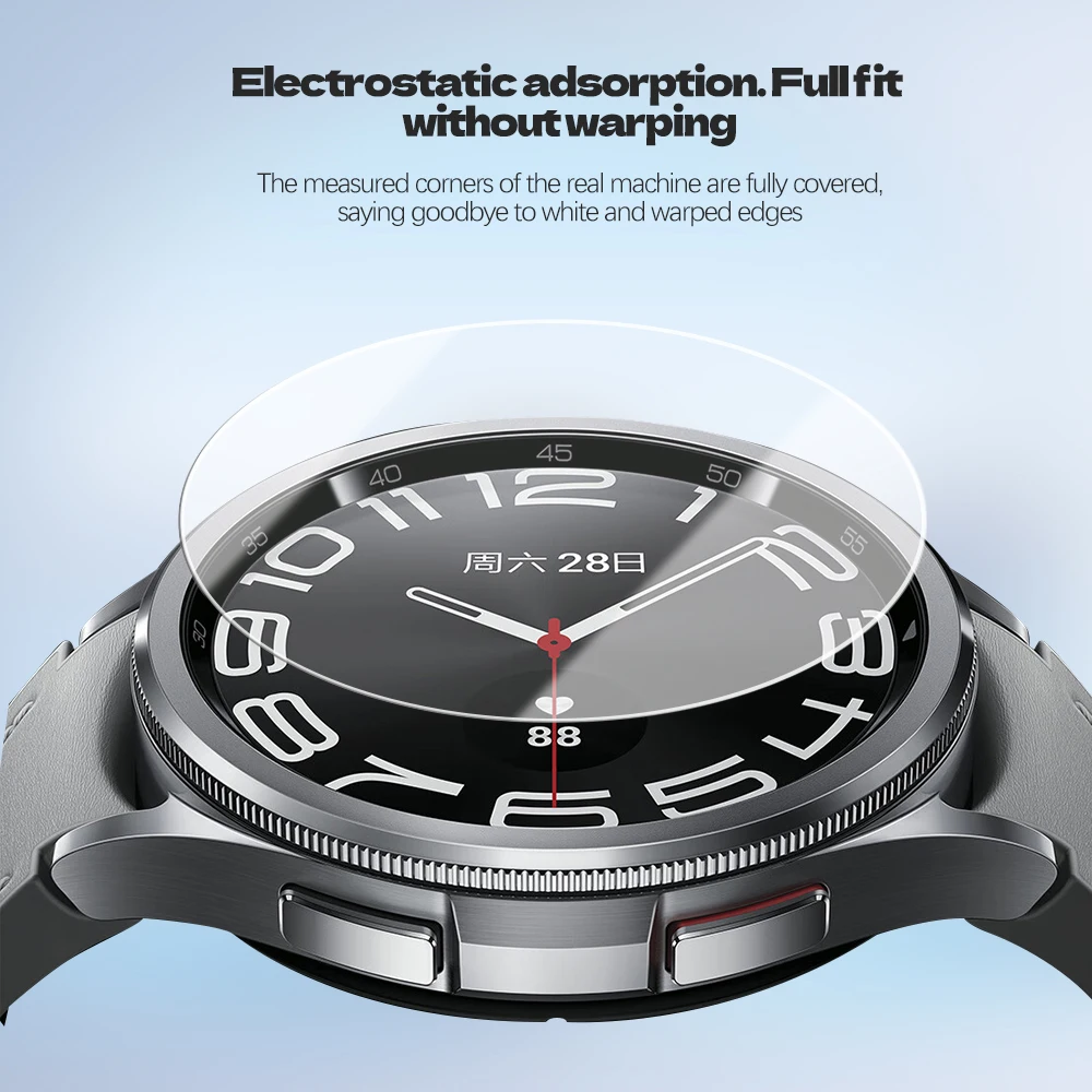 Tempered Glass For Samsung Galaxy Watch 6 40mm 44mm Accessories HD Clear Hydraulic Film Screen Protector Watch 6 Classic 43/47mm