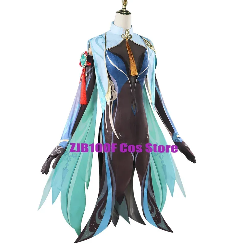 ss23Xianyun لعبة تأثير زي سحابة التجنيب تأثيري المرأة فستان شعر مستعار مجموعة زي الحفلات للمرأة شيان يون وتتسابق #4