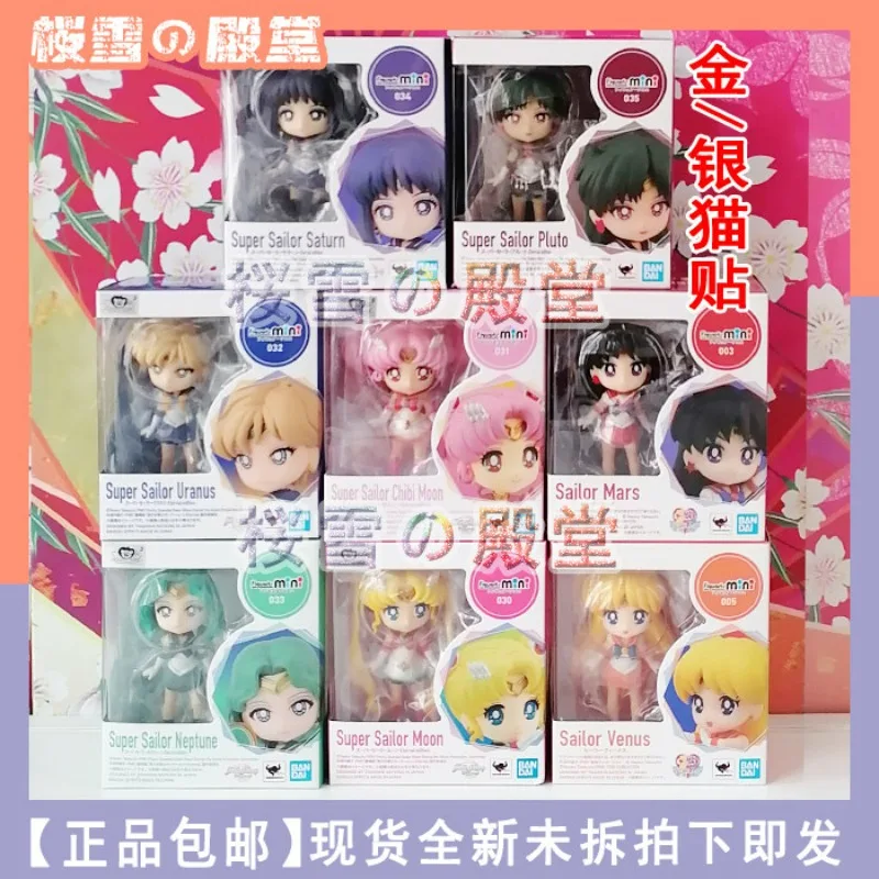 

Brand New Genuine Bandai Mini Sailor Moon Little Moon Hare Uranus Neptune Pluto and Saturn Figure Ornaments Ready in Stock