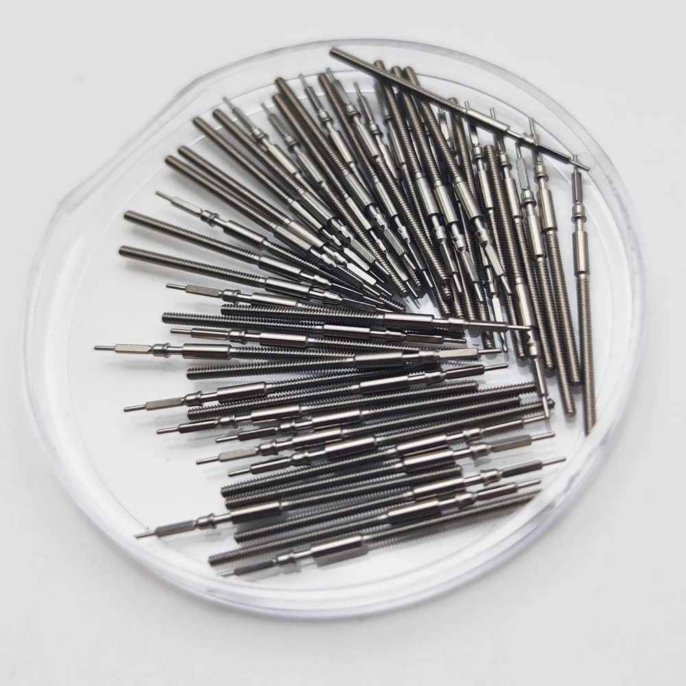 Watch Stem Stainless Steel Spare Parts fit Miyota 9015 Crown Movement Watch Parts Crown Stem