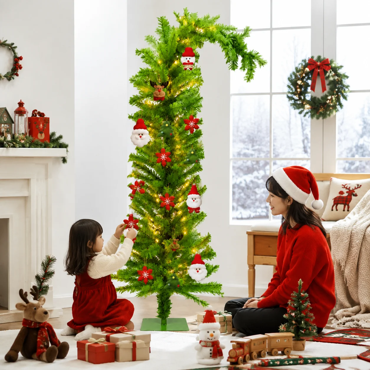 ต้นคริสต์มาสเทียม PVC ทรงโค้ง  - Home Decor Lighting Tree บทวิจารณ์และราคา