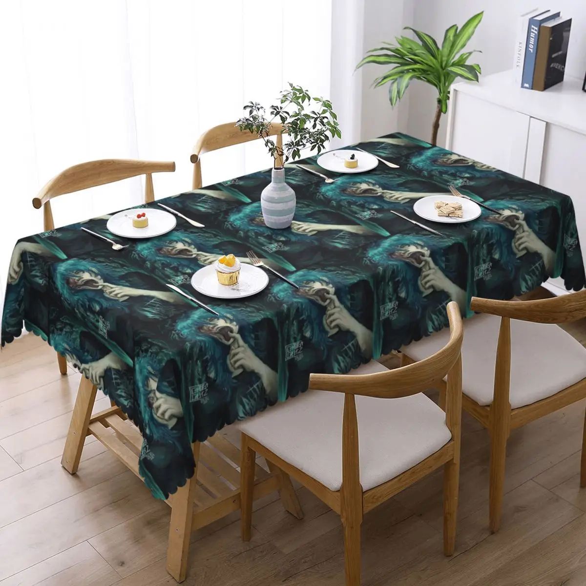 Sally Face Game Anime SF Horror Sal Fisher Tablecloth Restaurant Kitchen Rectangular Tablecloth Party Outdoor Dining Table Cover