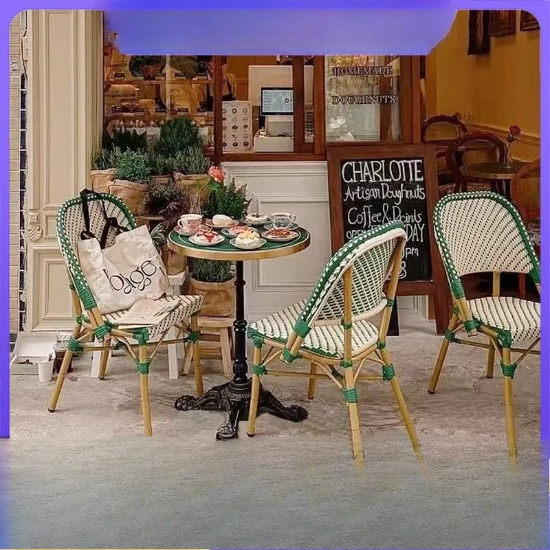 Internet celebrity French retro outdoor tables and chairs courtyard bed and breakfast outdoor furniture open-air waterproof sun
