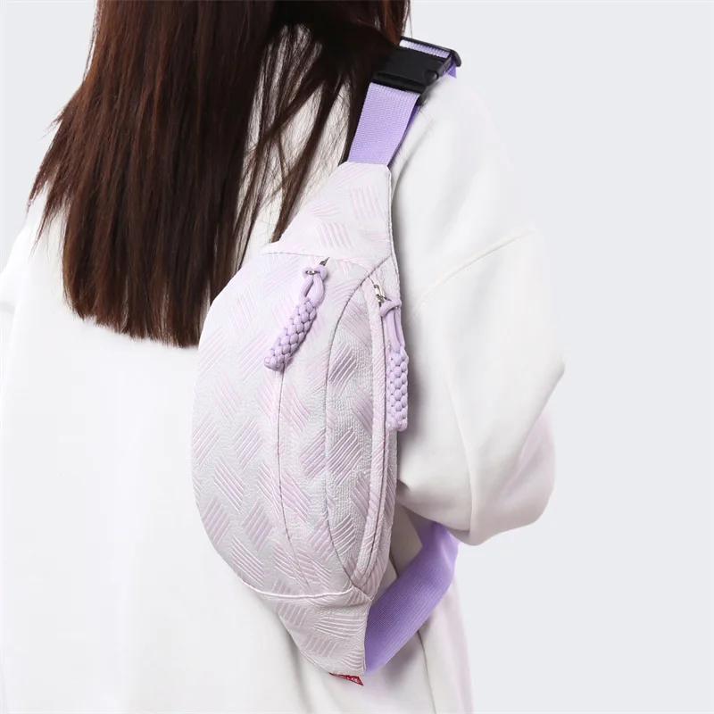 

Fresh Style Embroidered Sports Chest Bag | Trendy Fashion Sling Bag | Casual Commute Crossbody Waist Pack