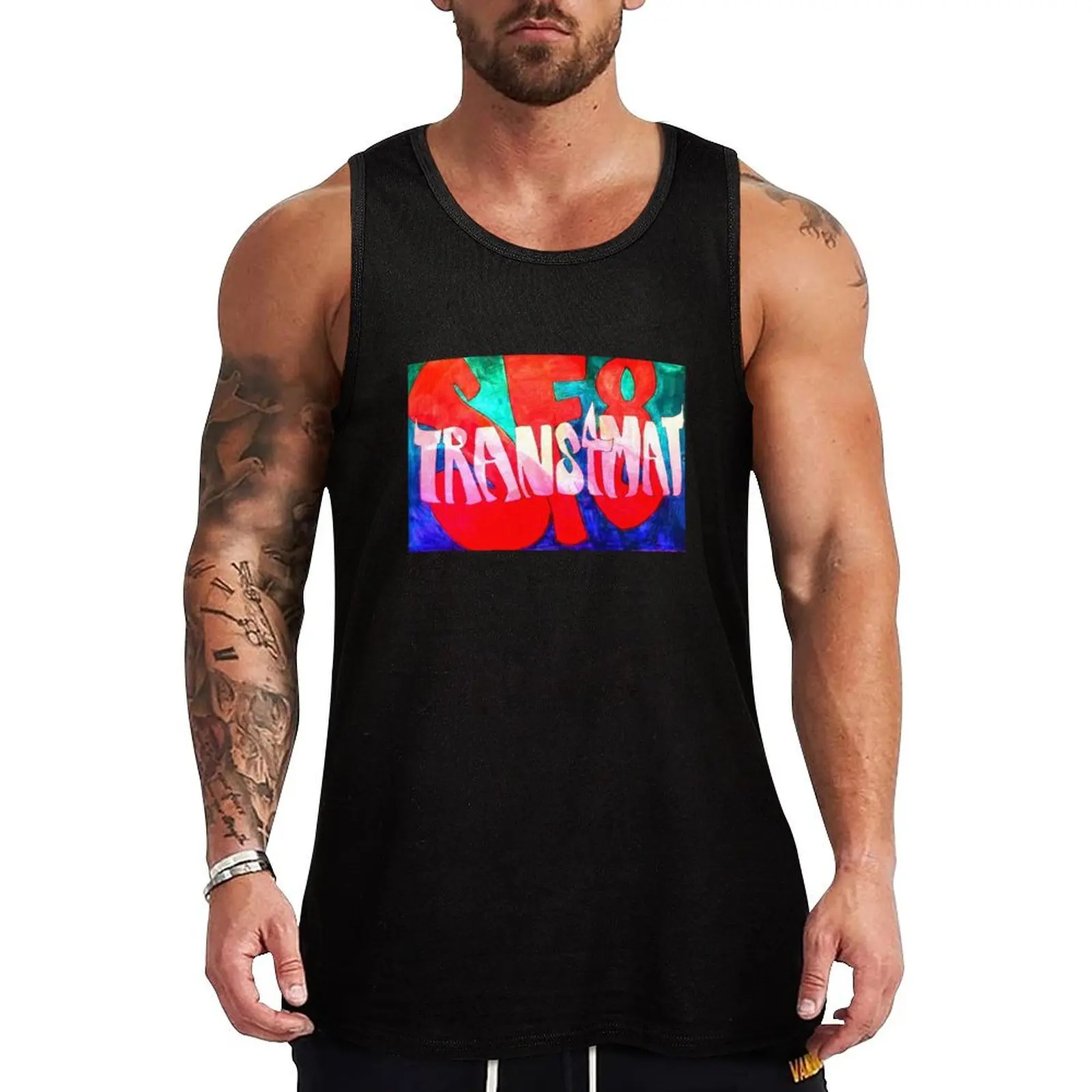 

SF8 Trans4mate Tank Top man sexycostume singlets for men gym t-shirts T-shirt sports