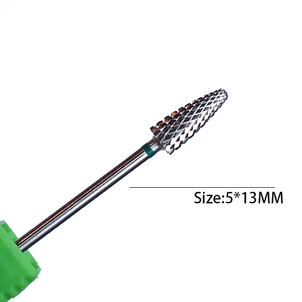 1 Pc Carbide Wolfraam Nail Boor Draaien Burr Frezen Nail Cutter Bits Elektrische Boor Machine Voor Manicure Pedicure Gereedschap