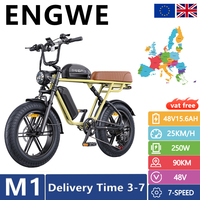 ENGWE M1 Electric Bicycle 48V 15.6AH Lithium 250W 20* 4.0Inch Fat Tyre Dual Suspension Electric bike