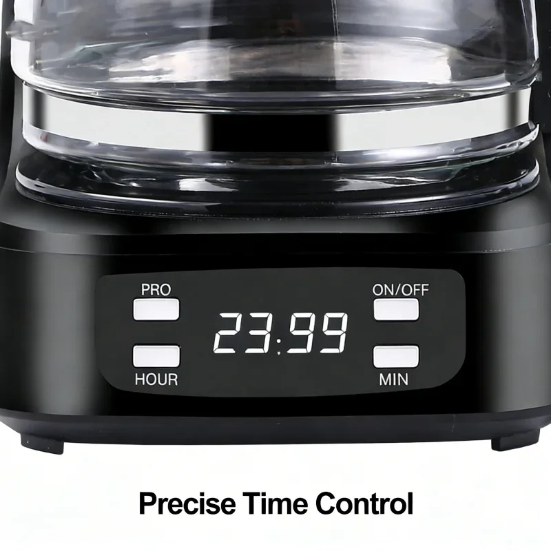 

04044 Coffee Brewer 750ML/1.5L Drip Coffee Maker with 24H Reservation Thermal Insulation High Power 950W EU/US Standard