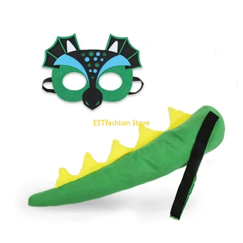 Y5GC para accesorios disfraces dinosaurio creativo dragón máscaras dinosaurio dinosaurio Props Favores fiesta