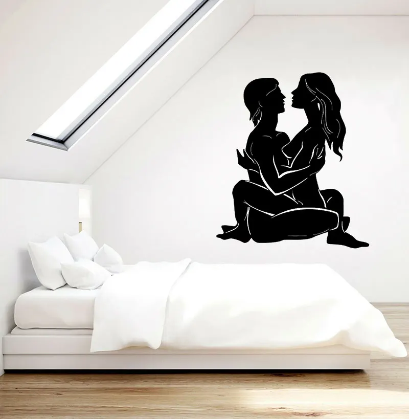 Vinyl Decals Couple Love Sex Passion Stimulation Decals Home Stickers Romantic Bedroom Decorative Art Wall Sticker Murals love05