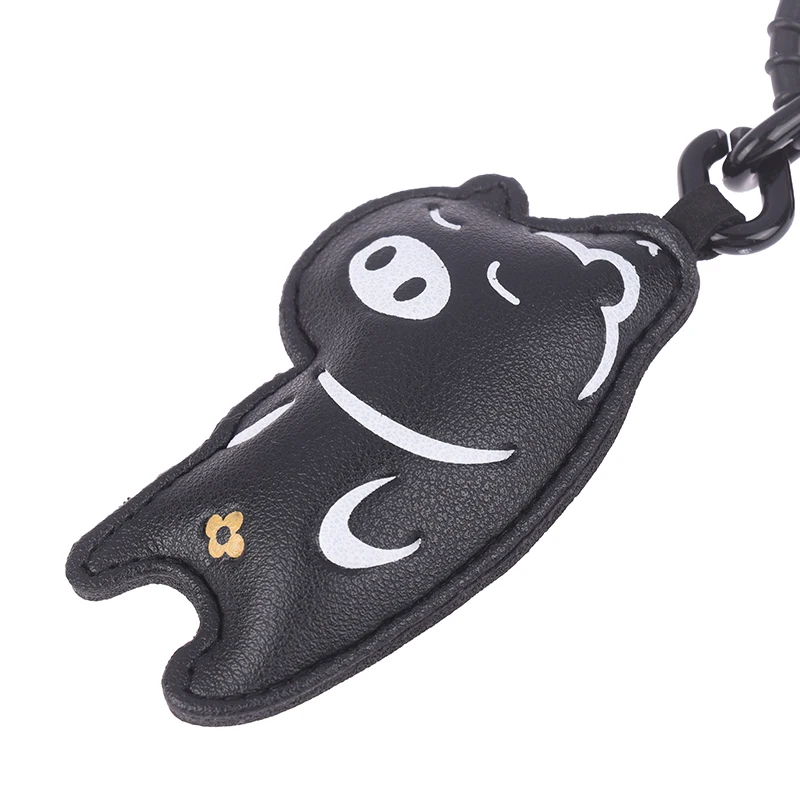 Creative Cartoon Leather Pendant Exquisite Car Key Chain Female Schoolbag Pendant Small Gift