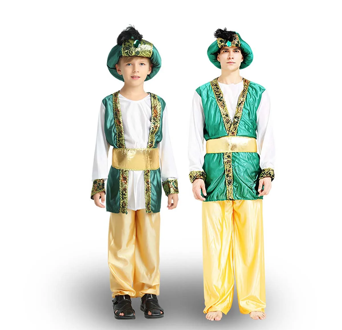 Halloween Party Men Boy Muslim Dubai Chief Costume