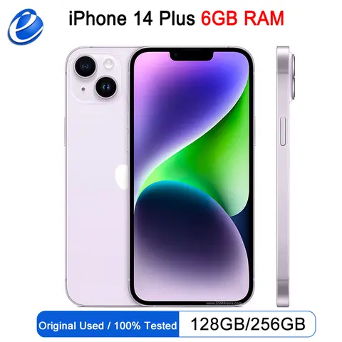 Apple iPhone 14 Plus 128/256GB ROM 6GB RAM 6.7" Genuine Super Retina OLED Face ID NFC 5G Original Phone