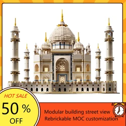 5923PCS Taj Mahal Modular MOC Creative street view Model Building Blocks Architecture DIY Education Assembly Model Toys Gifts