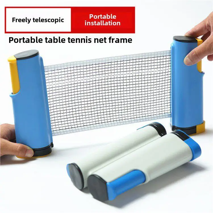 

Portable Table Tennis Net Frame Single Net Free Extensible Bag Included Baseball Bat Sports Fitn Fans Supplies
