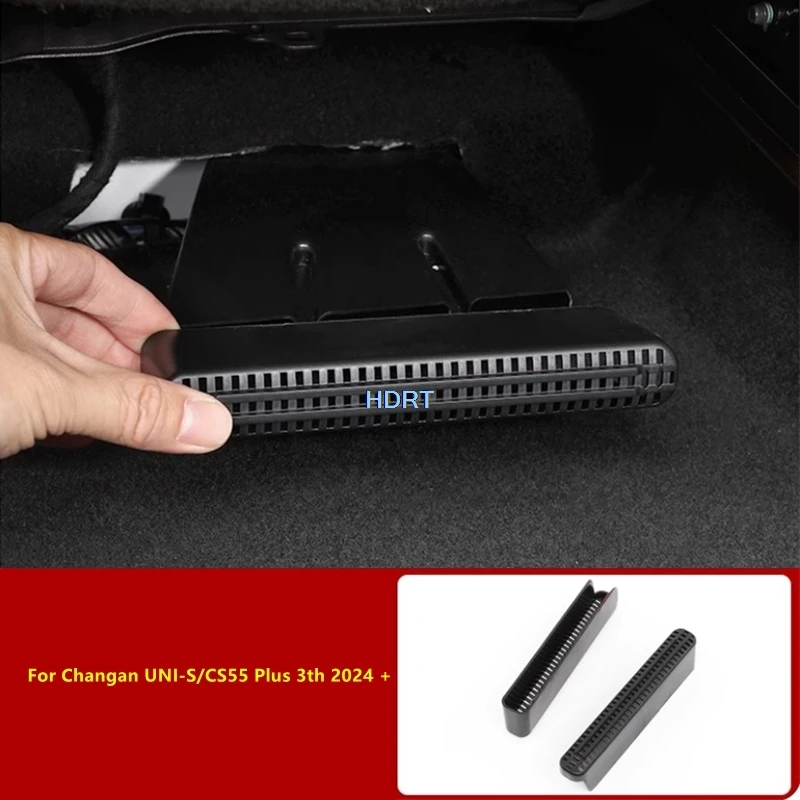 

For Changan UNI-S/CS55 Plus 3th 2024 + Car Style Rear Seat Air Vent Outlet Floor Dust Proof Cover Anti Blocking Net Accessories